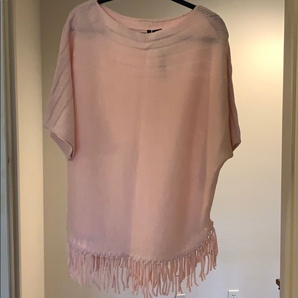 New Directions Pink Diamond Short Sleeved Sweater